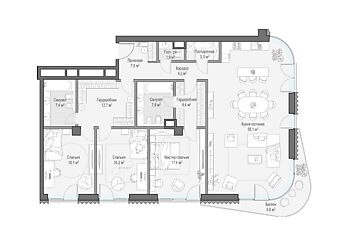 Квартира в доме Лаврушинский