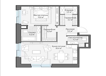 Квартира в особняке Ильинка 3/8