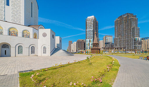 Квартира с патио в ЖК у воды