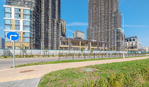 Квартира с патио в ЖК у воды