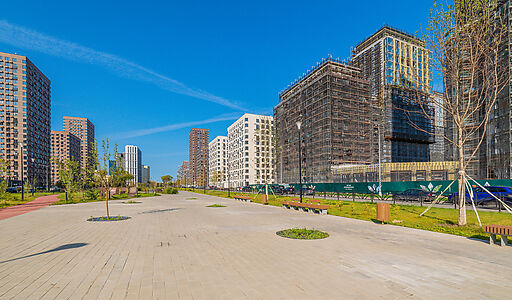 Квартира с патио в ЖК у воды