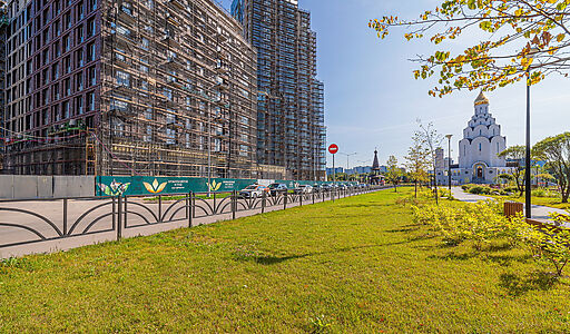 Квартира с патио в ЖК у воды