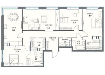 Квартира в ЖК Остров