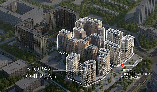 Преображенская площадь 62,74кв.