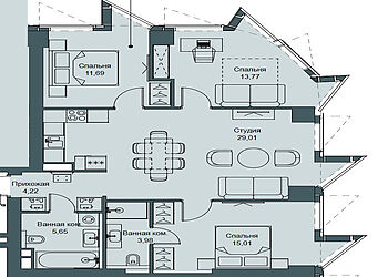 Квартира в новом ЖК Феймос
