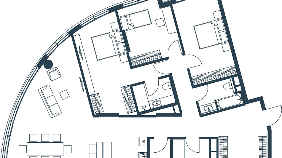 Видовая квартира в ЖК Акватория