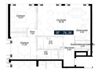 Квартира в новом ЖК Нобл