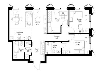 Видовая квартира в ЖК SET