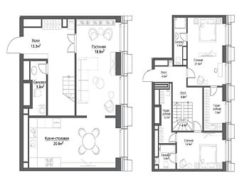 Пентхаус в новом ЖК D1