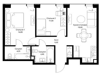 Видовая квартира в ЖК VEER