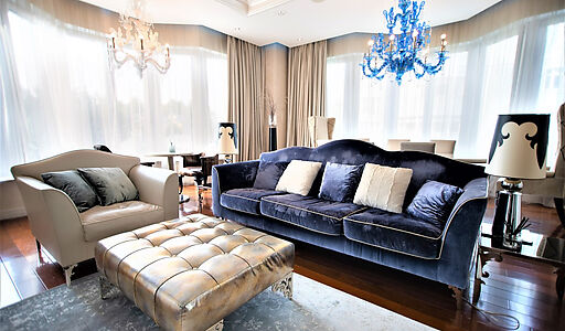 Панорамная дизайнерская квартира