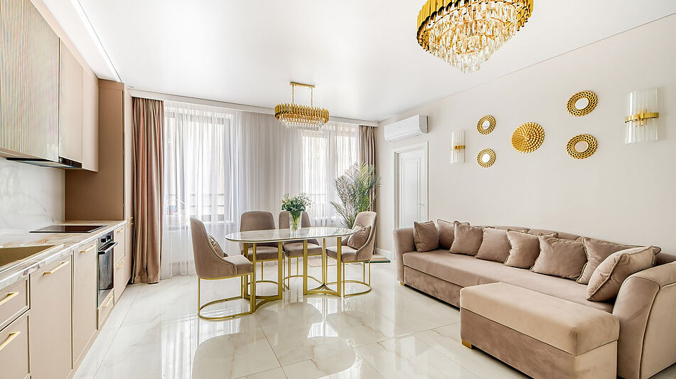 Стильная Евро3 с панорамой Москвы