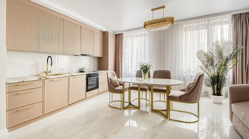 Стильная Евро3 с панорамой Москвы