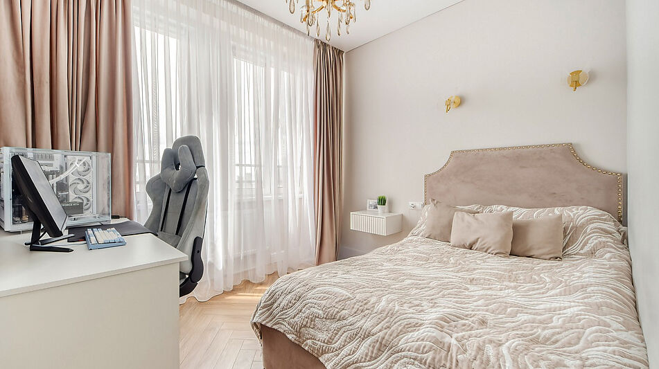 Стильная Евро3 с панорамой Москвы